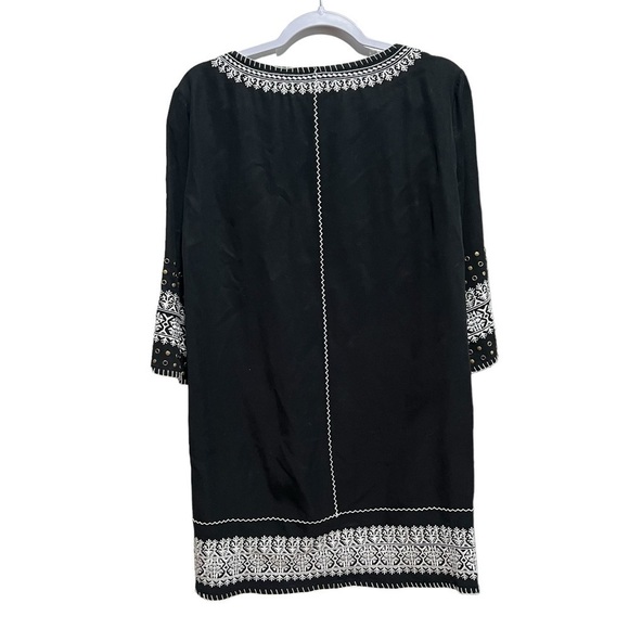 Pam & Gela Embroidered Tunic in Black, New with out Tags - Picture 2 of 6